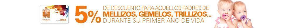 Descuento para Gemelos, Trillizos y Mellizos
